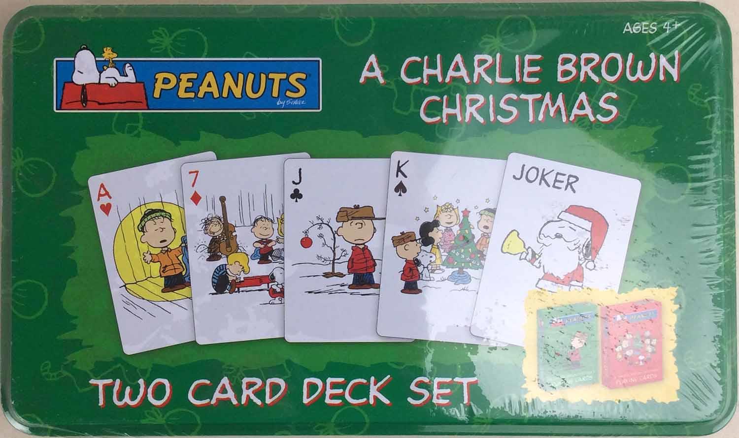 USAOpoly Card Game Peanuts - A Charlie Brown Christmas Playing Card Tin SW | eBay