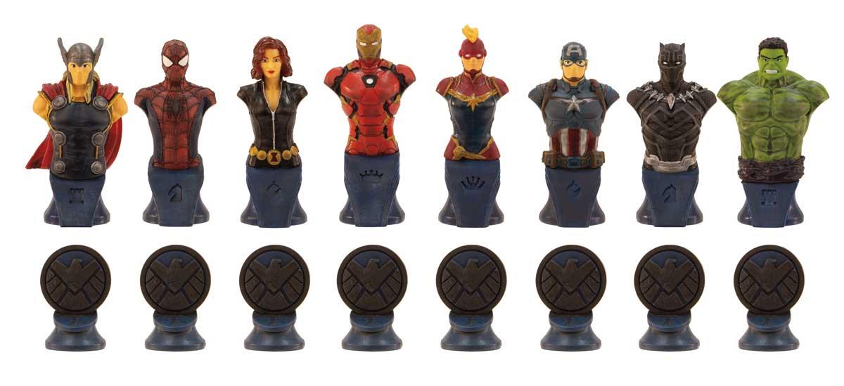 marvel and dc chess set