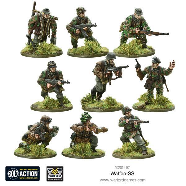 Warlord Bolt Action German WaffenSS 28mm WaffenSS (2nd) (Plastic) SW