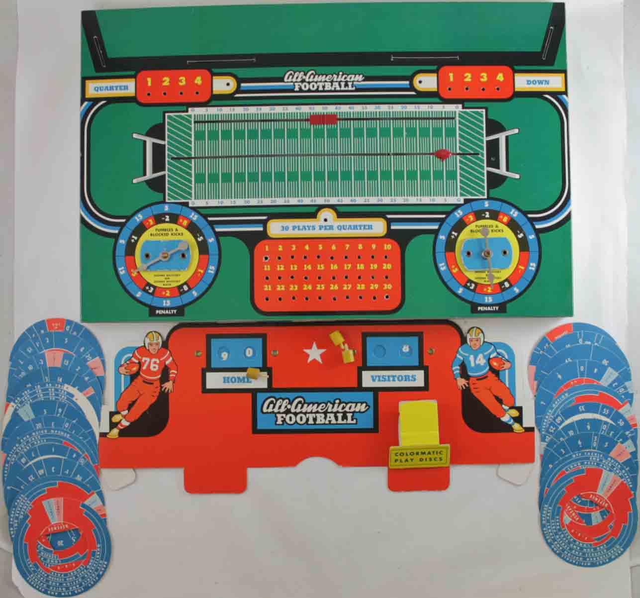 Cadaco Boardgame All American Football Game (1st) Fair eBay