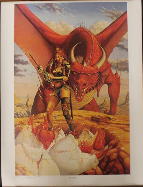 Larry Elmore Art Print Trouble (Unmatted) EX | eBay